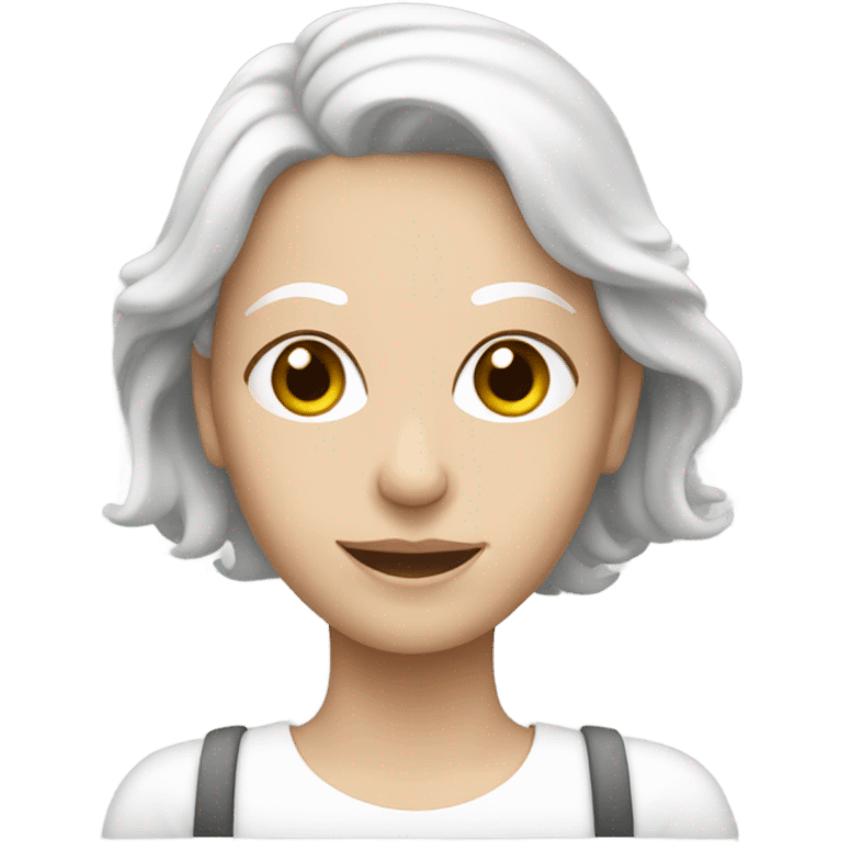 White skinned Mum on a bus emoji