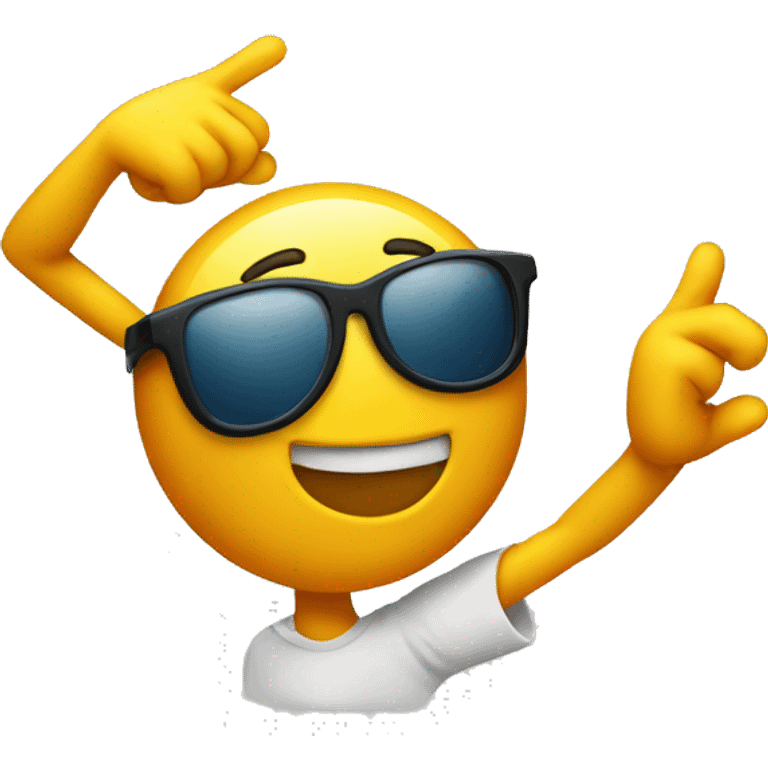 generic smiley emoji dabbing emoji