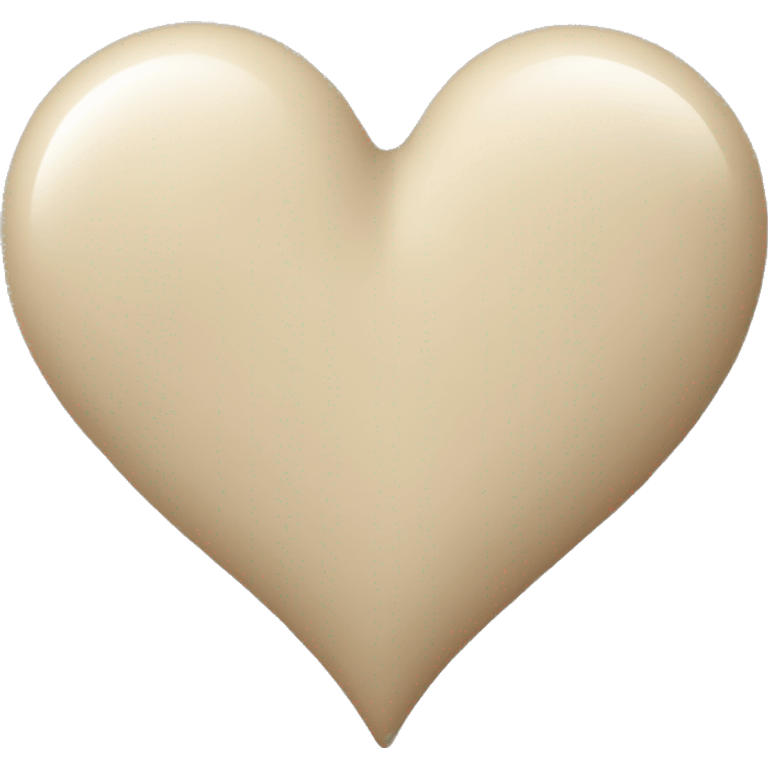 Médium size Beige heart  emoji