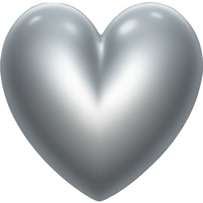 Silver heart  emoji