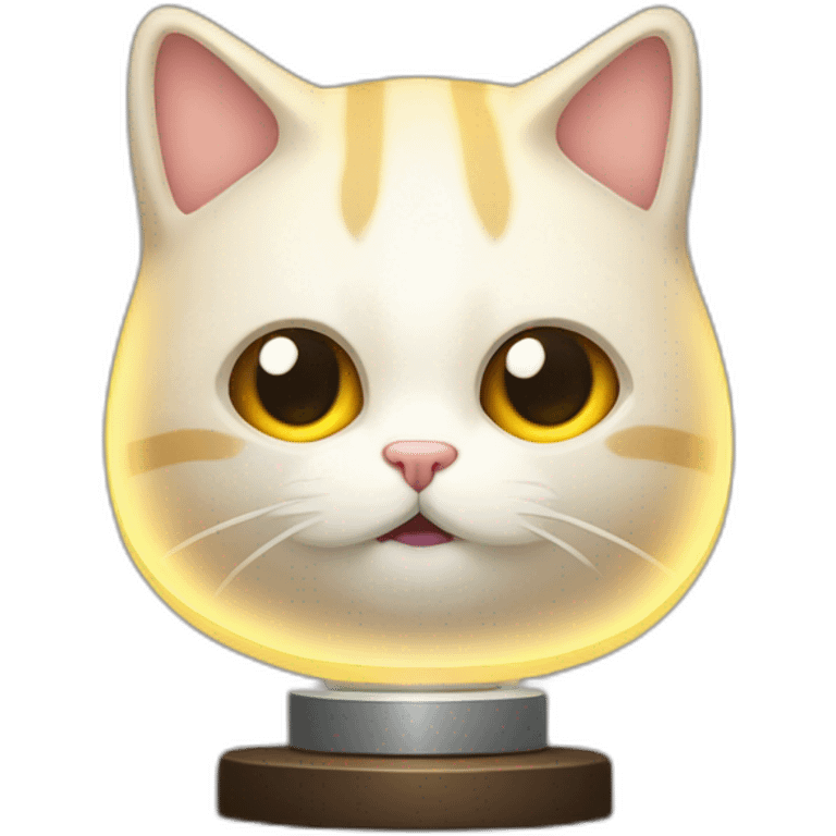 Gato dentro da lampada emoji