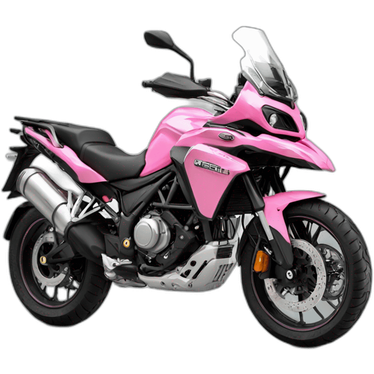 Moto benelli trk 502X rosa emoji