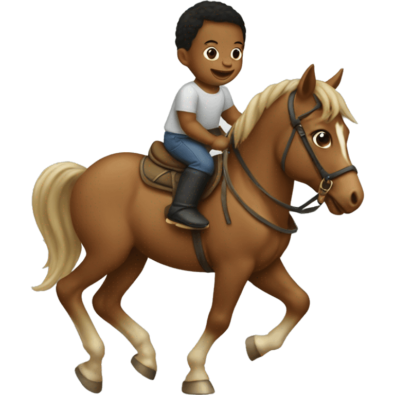 Baby on a horse emoji