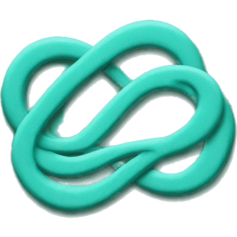 Turquoise infinity sign emoji