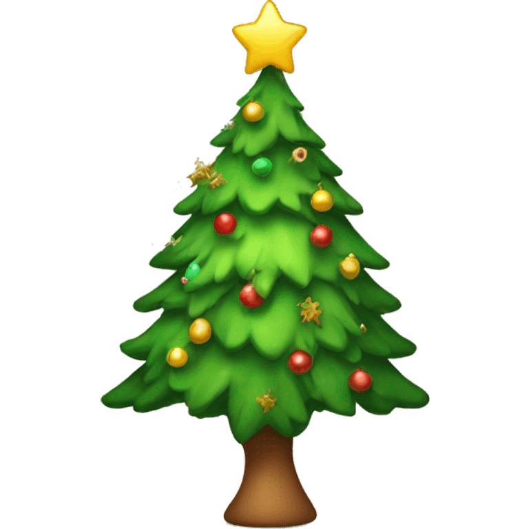 super cute christmas tree emoji