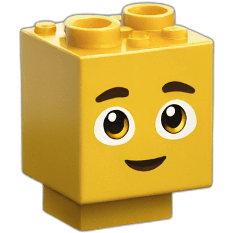 A single lego block emoji