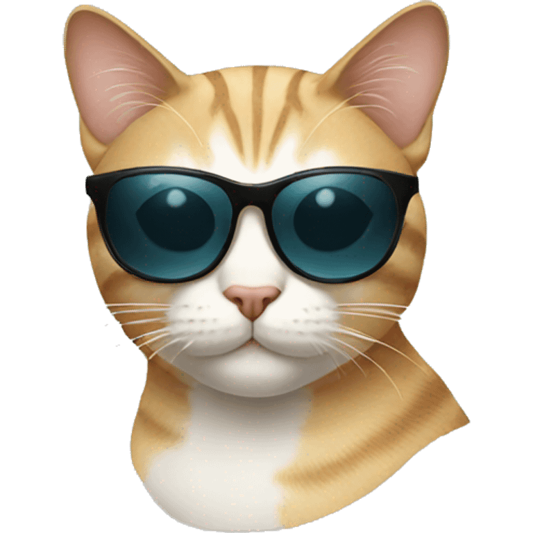 Cat with sunglasses emoji