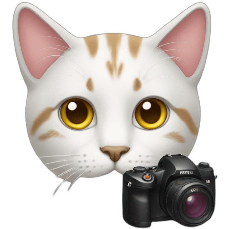 Cat with camera emoji