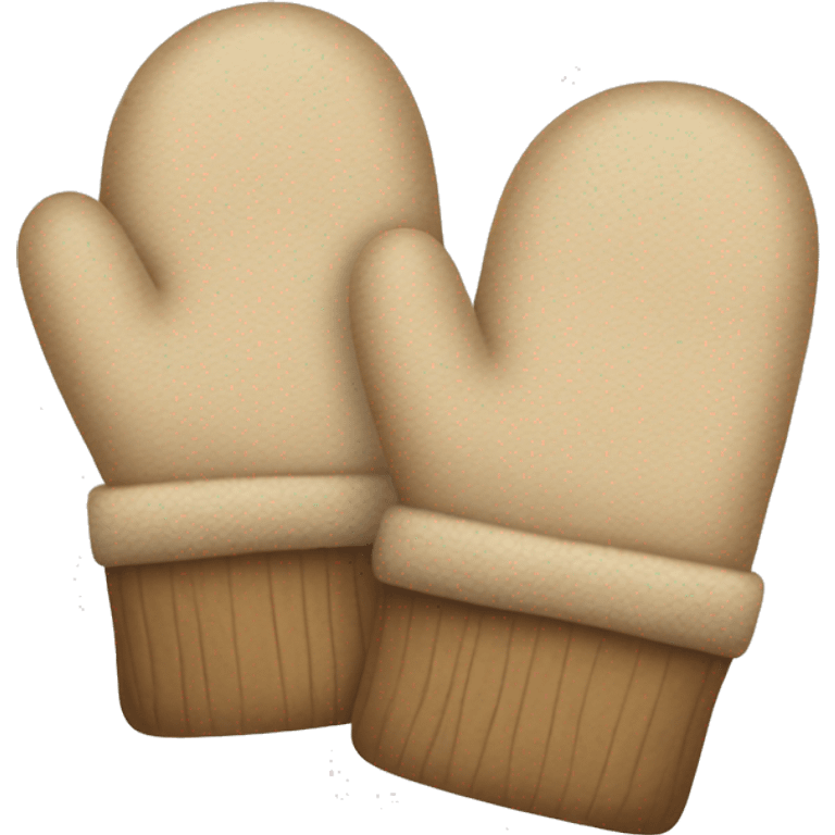 Beige mittens emoji