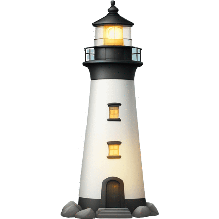 Bright lighthouse emoji