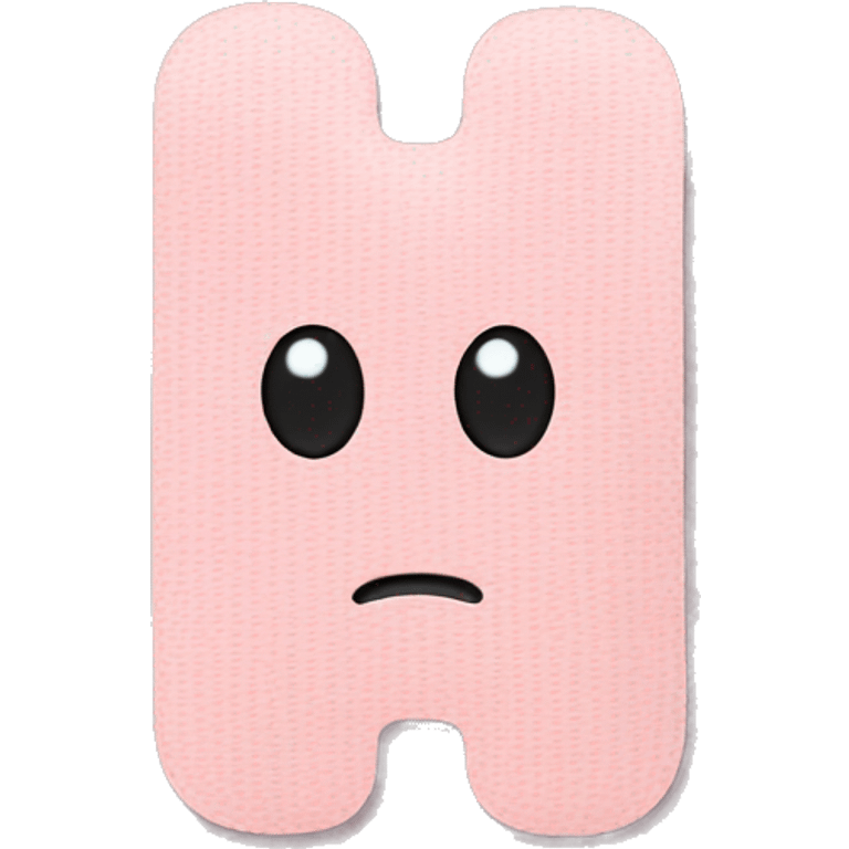 Pale pink bandaid  emoji