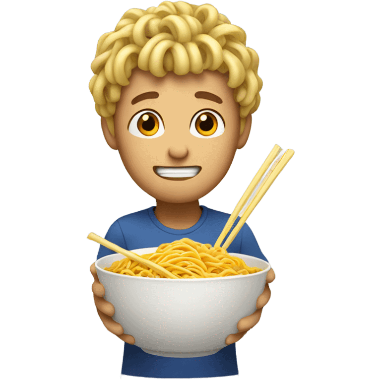 Eating noodles  emoji