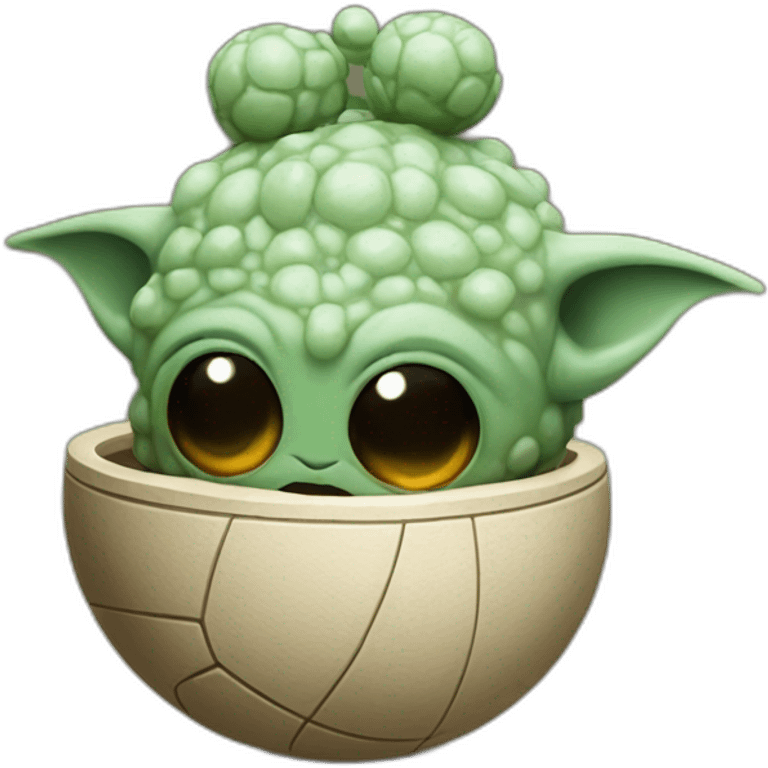 Grogu star wars plays balls emoji