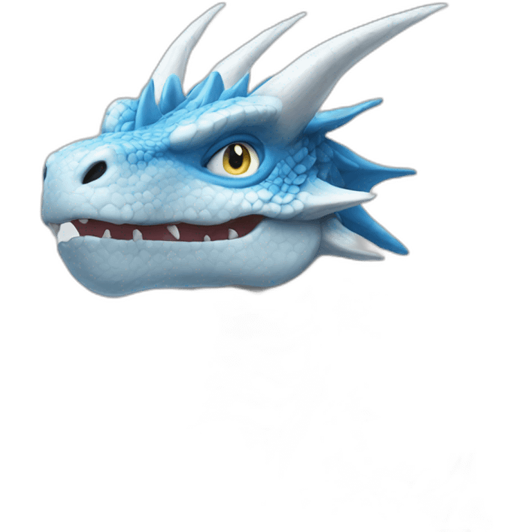 blue eyes white dragon emoji