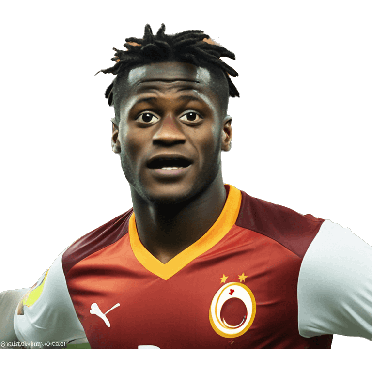 the player of the football team Galatasaray Mishi Batshuayi says Akif to go to work emoji