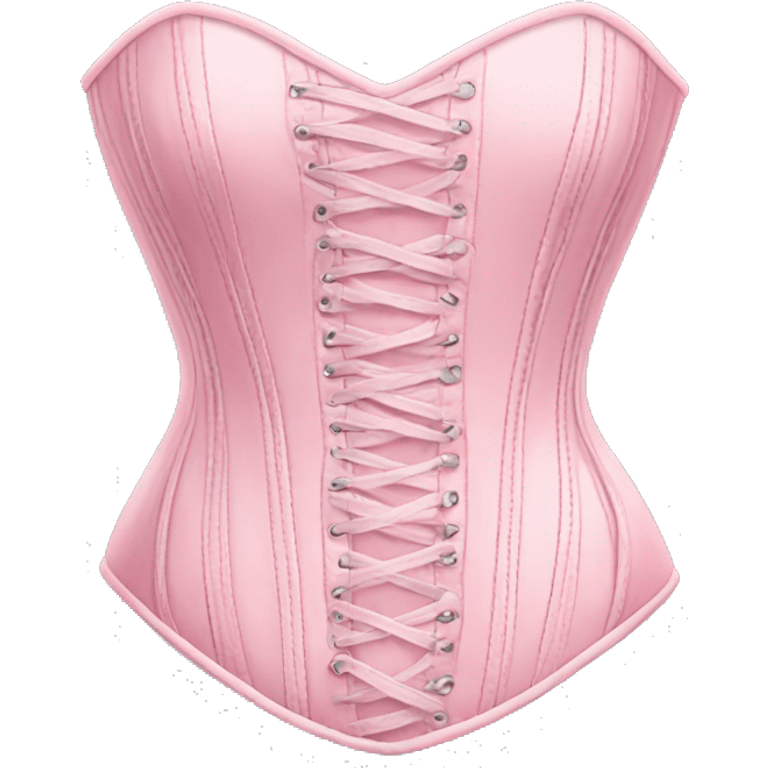 Pastel pink corset  emoji