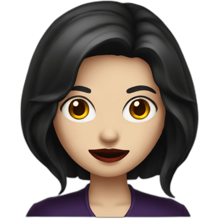 Female vampire brunette emoji