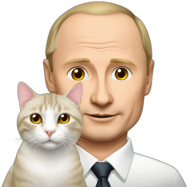 Putin and cat emoji