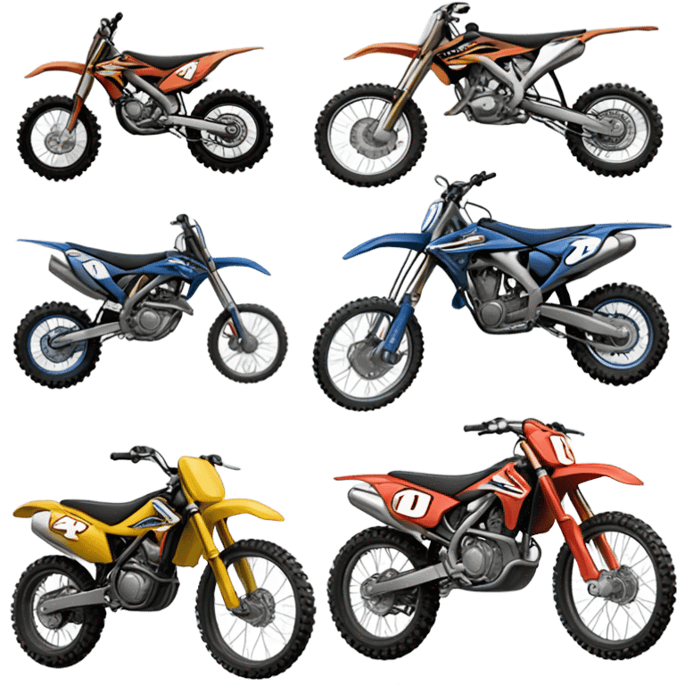 In love with dirt bikes emoji