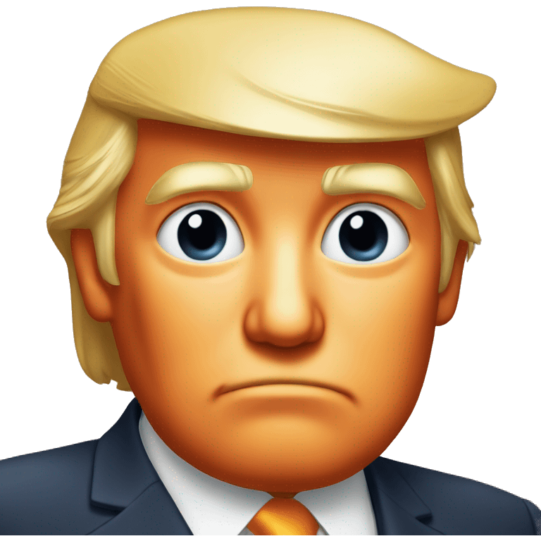 Donald Trump orange face  emoji