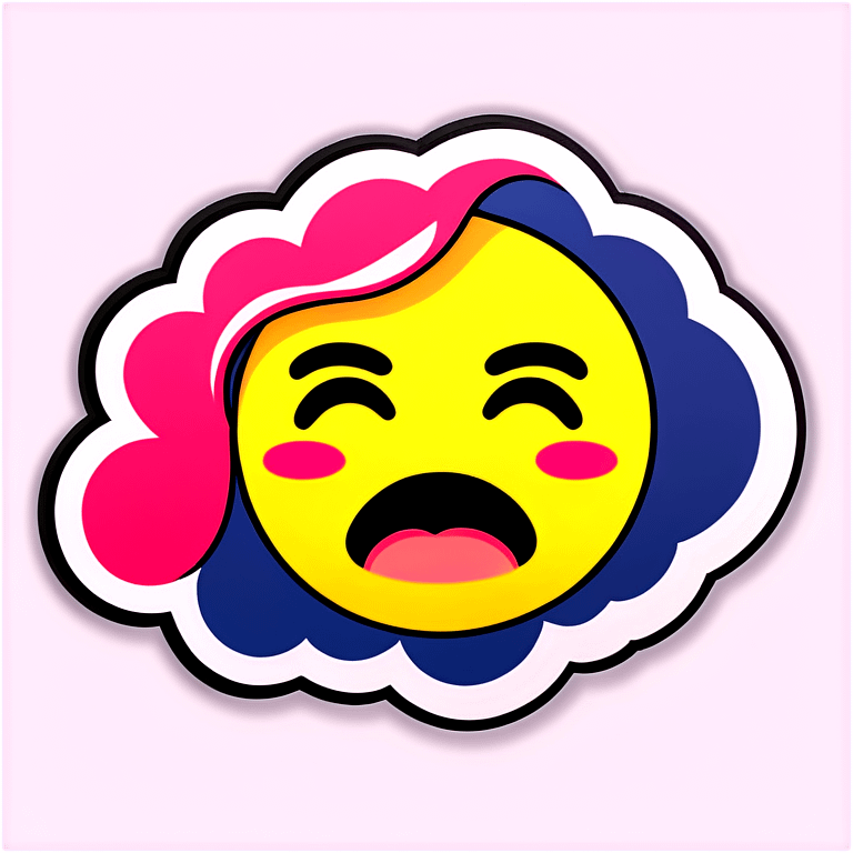 Pop art crying emoji emoji