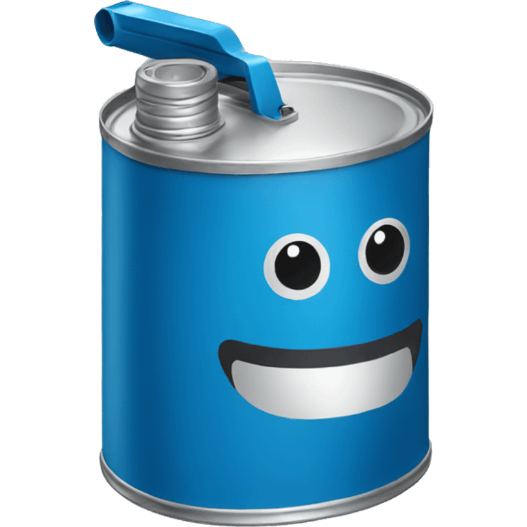 Oil can blue color emoji