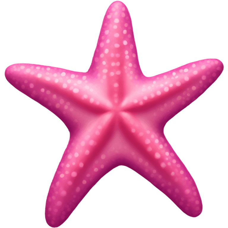 Pink starfish emoji