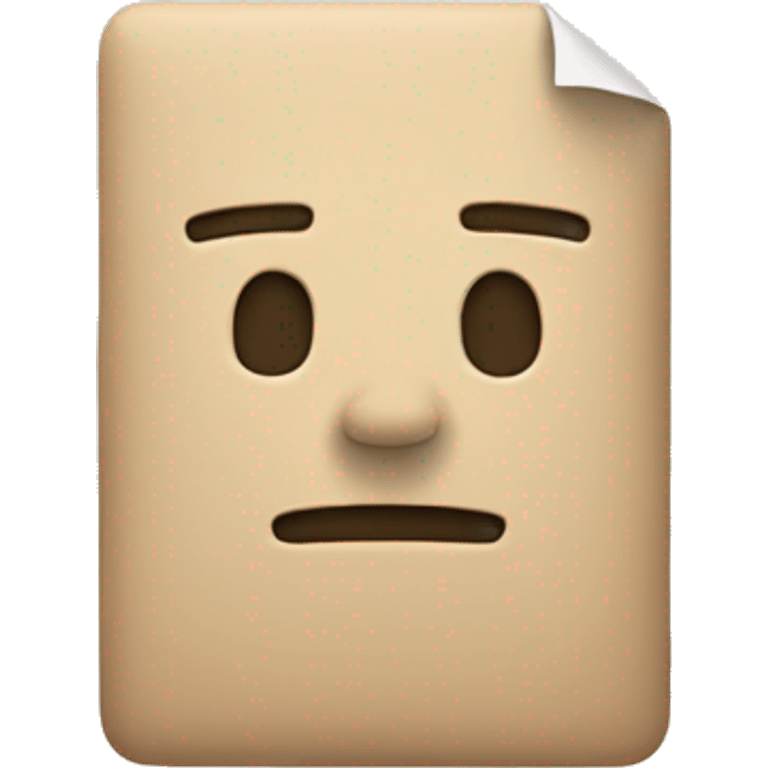 a beige kindle emoji