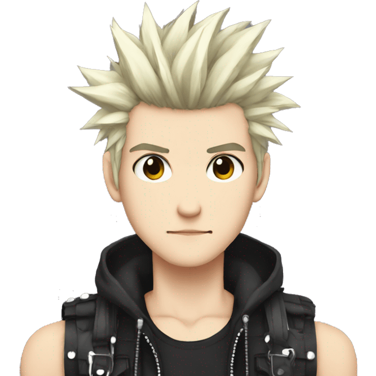 Cute Edgy Attractive Anime Punk Man emoji