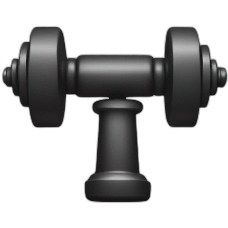 Dumbell weights 2D emoji