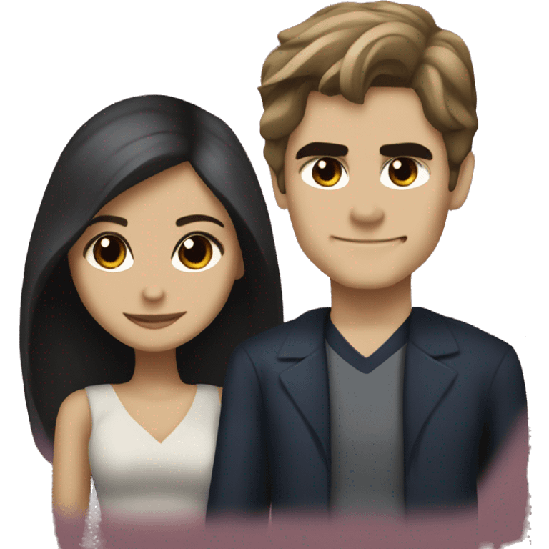 Stefan Salvatore and Elena Gilbert  emoji