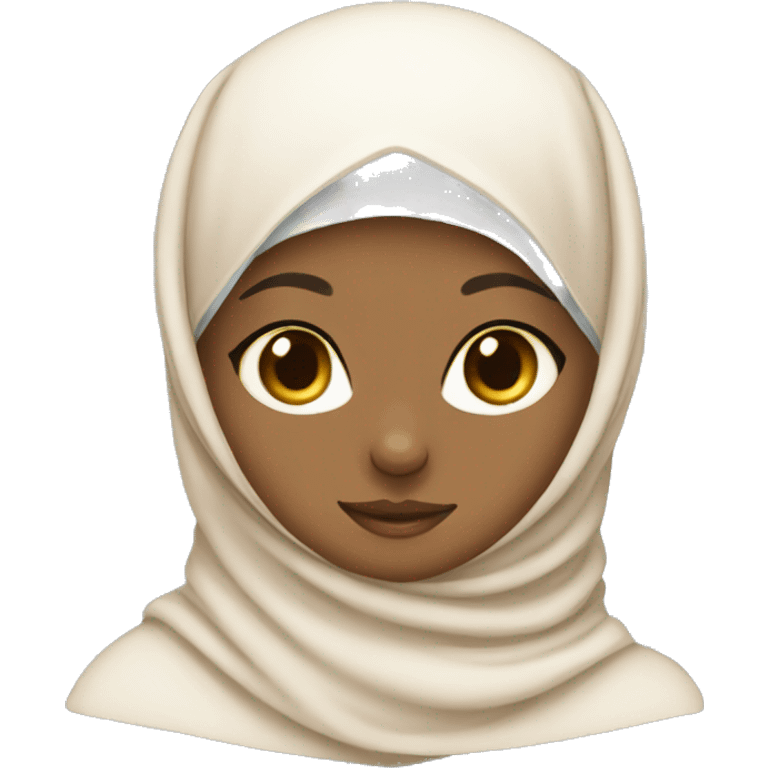 Hijabi kitten emoji