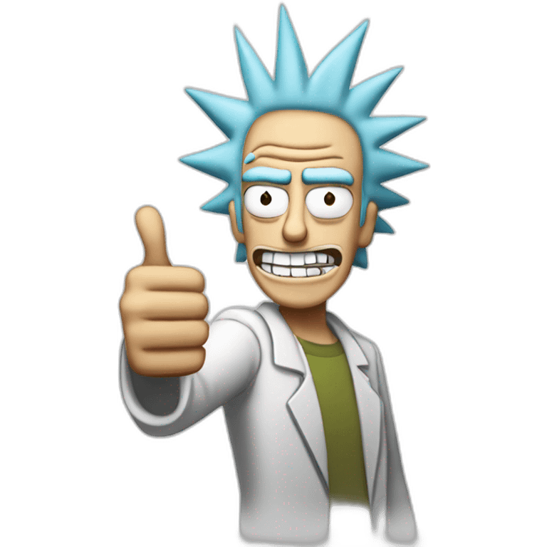 rick sanchez thumbs up emoji