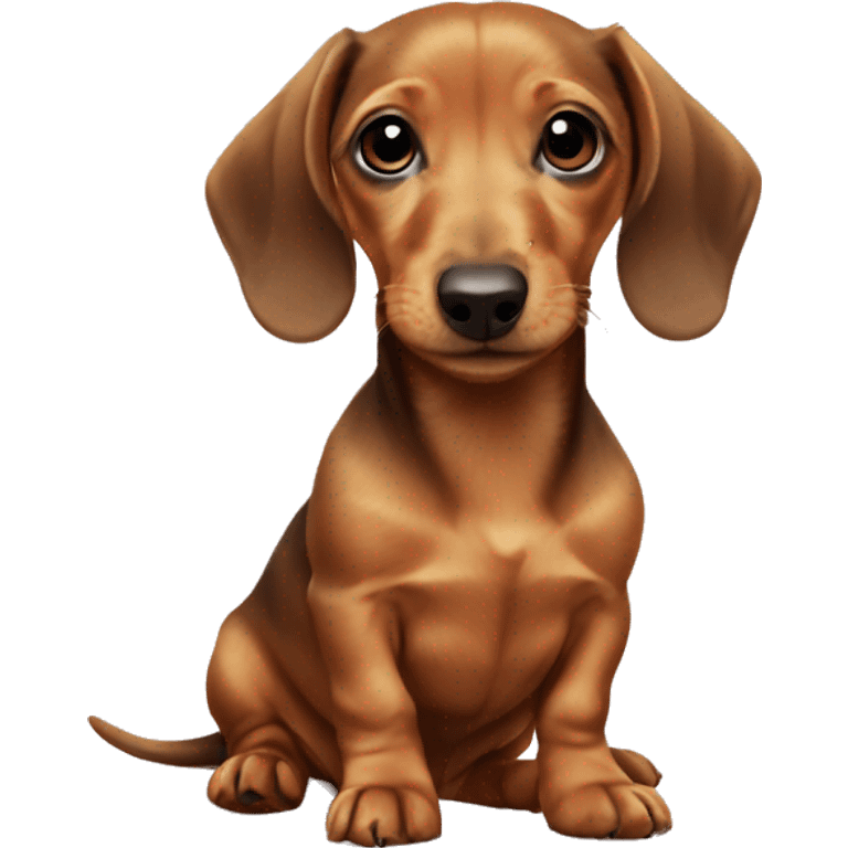 Baby dachshund golden emoji