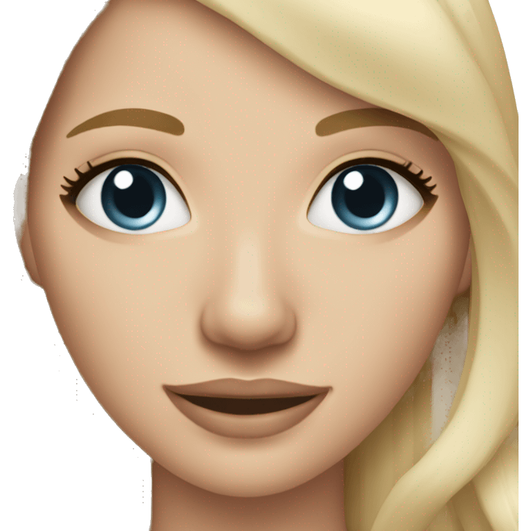 Ice skater blonde hair emoji