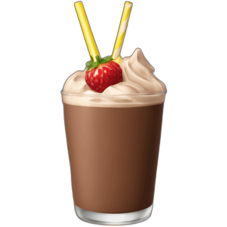 chocolate smoothie emoji