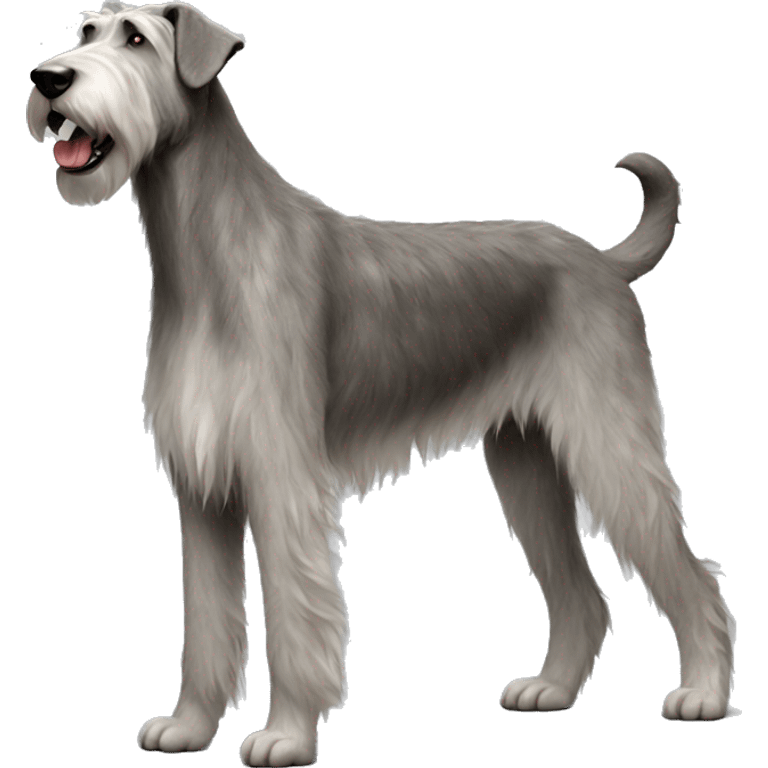  Irish wolfhound dog standing emoji