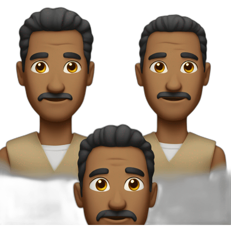 three strong men emoji