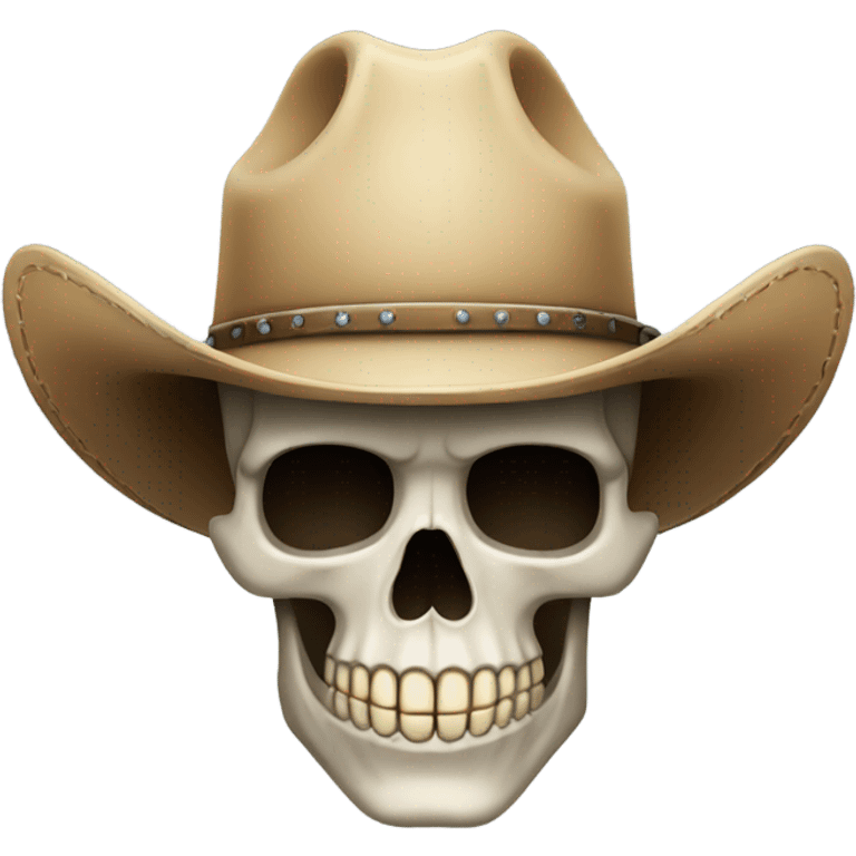 Skull with cowboy hat emoji