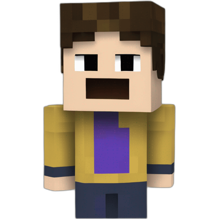 Steve Minecraft sur l'Ender dragon Minecraft emoji