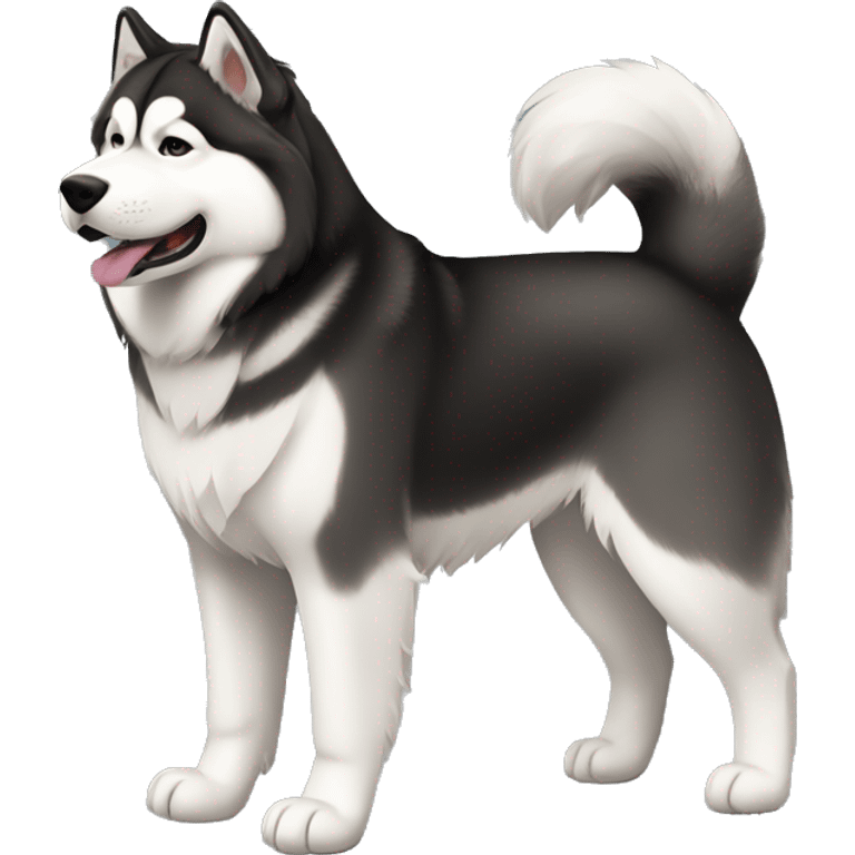 Alaskan Malamute fullbody emoji