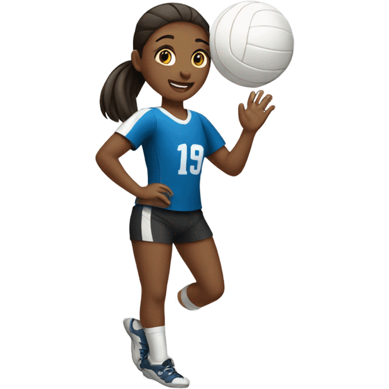 Girl playing volleyball  emoji