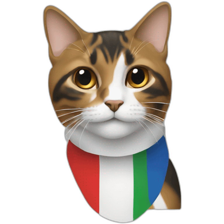 Chat tricolore emoji