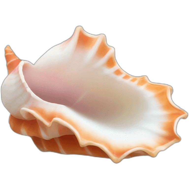 realistic conch shell emoji