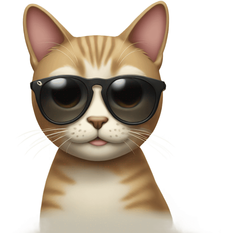 Cat with sunglasses🔱 emoji