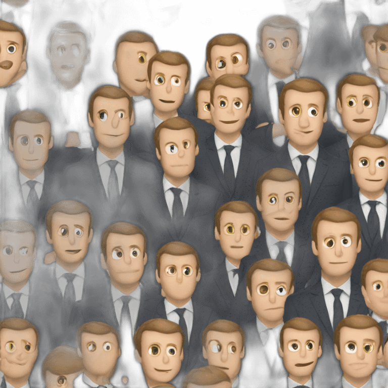 Macron-faded emoji