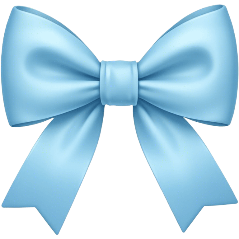 Pastel blue bow  emoji