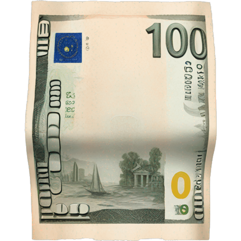 billet de 100 euros emoji