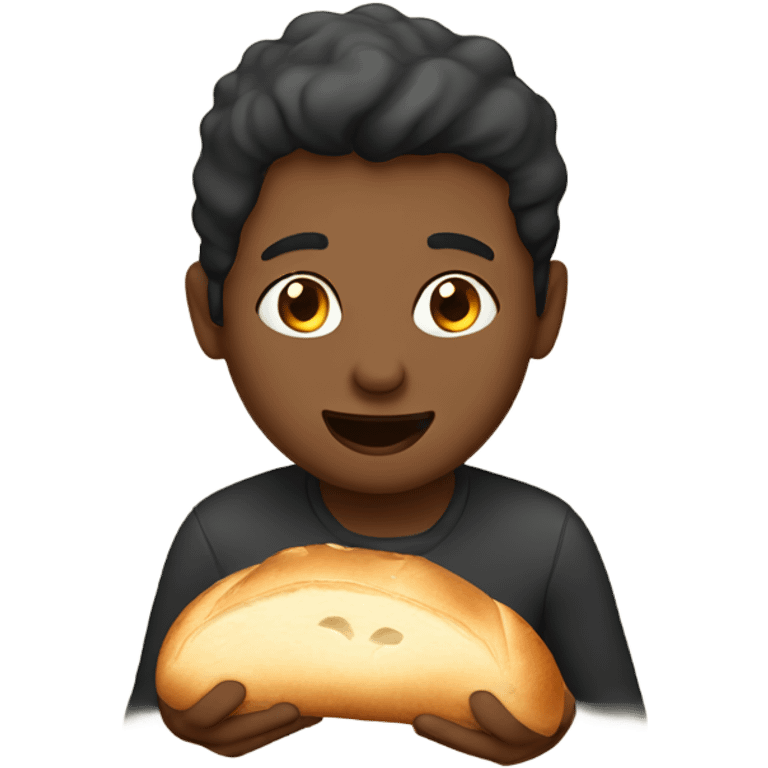 Person eating sourdough  emoji