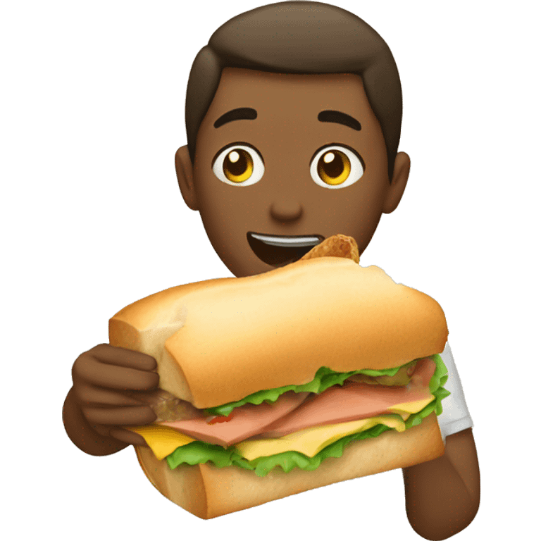 eating a sandwich  emoji